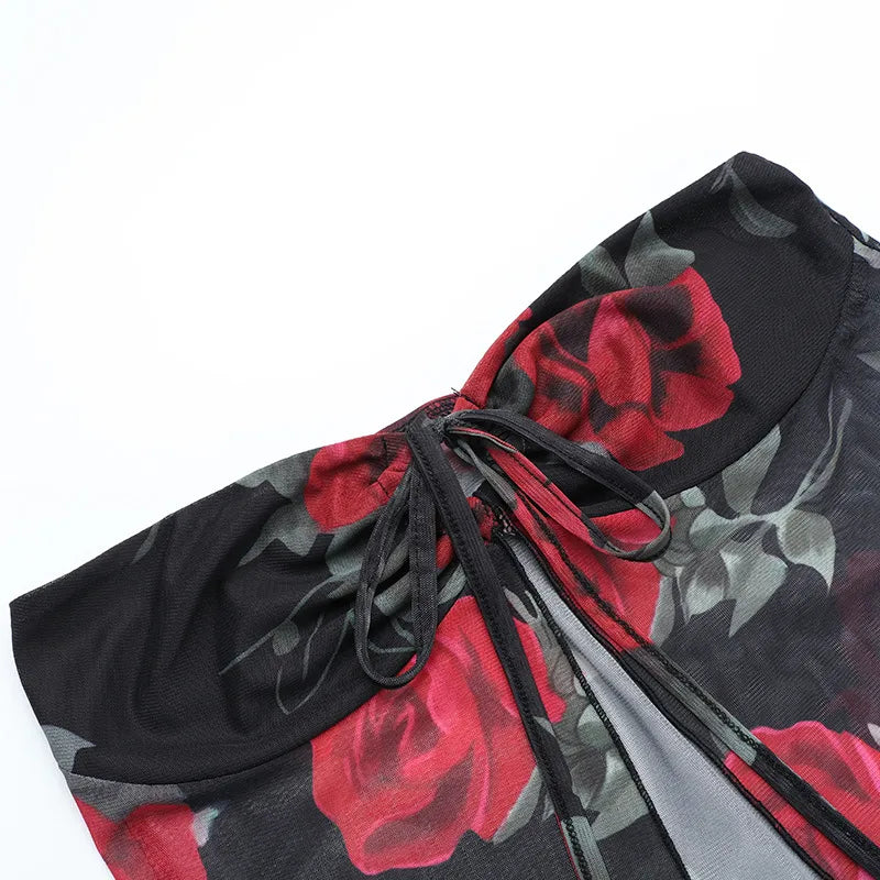 Spicy Red roses two piece set