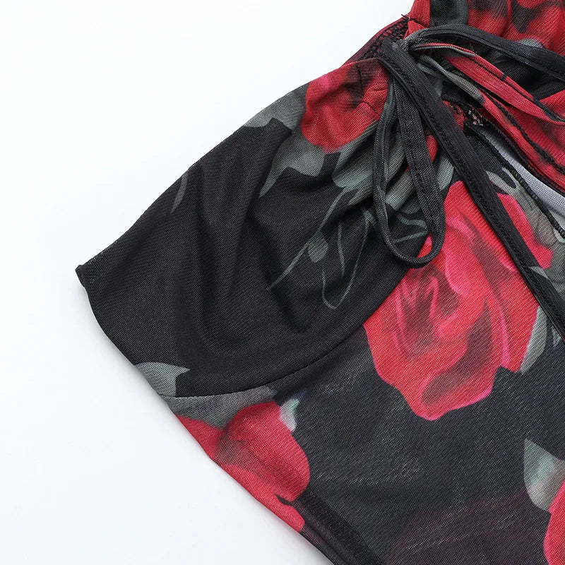 Spicy Red roses two piece set