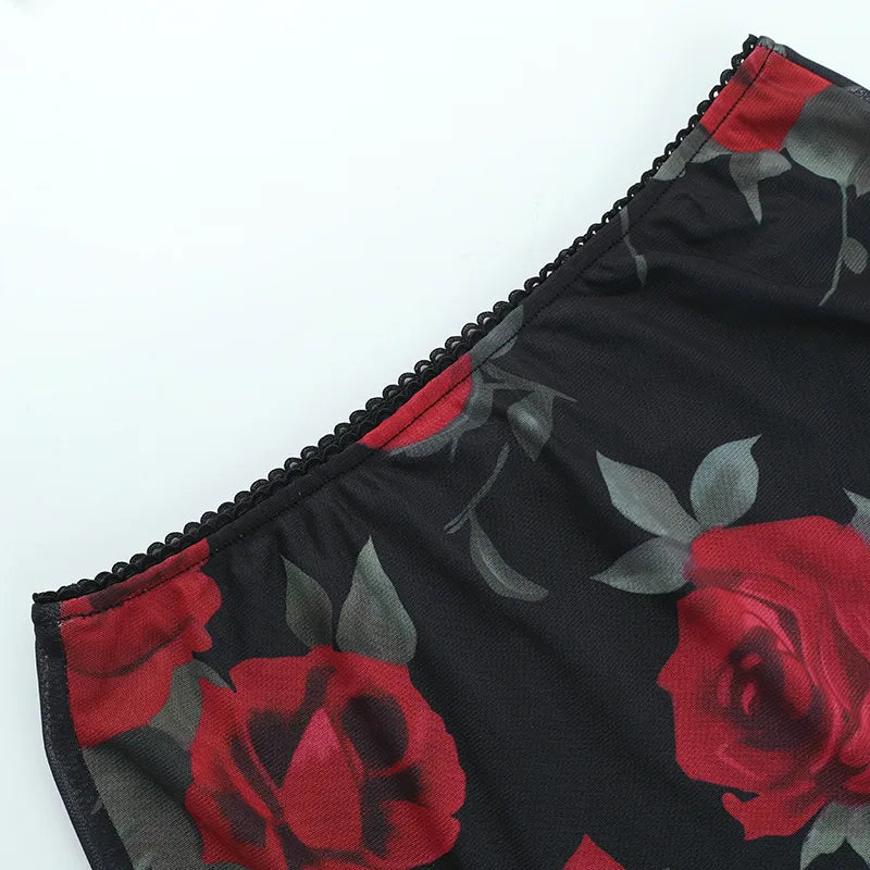 Spicy Red roses two piece set