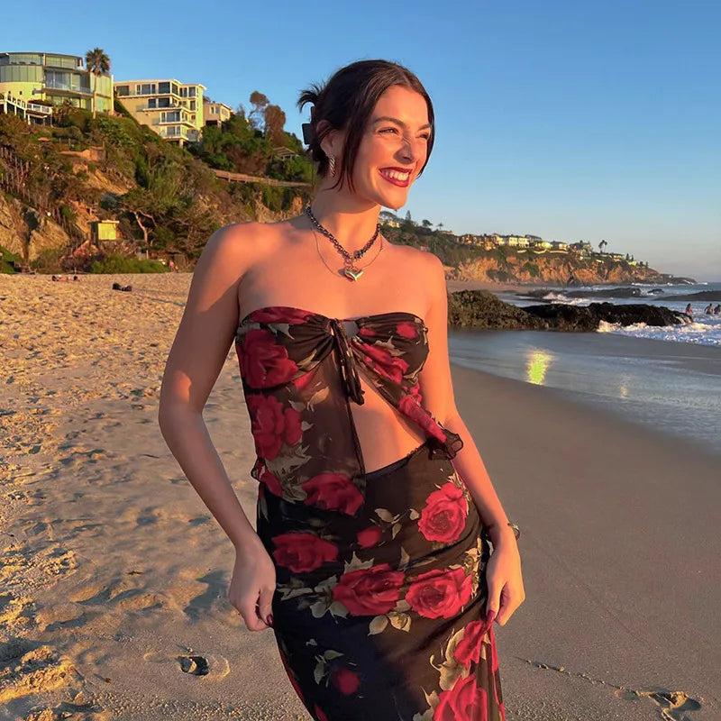 Spicy Red roses two piece set