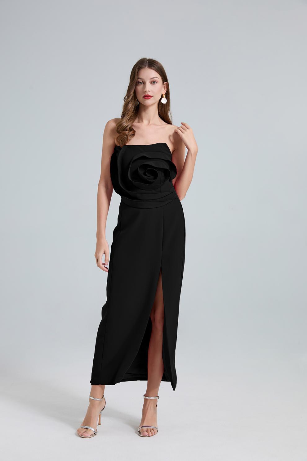 Rosie side slit elegant party dress