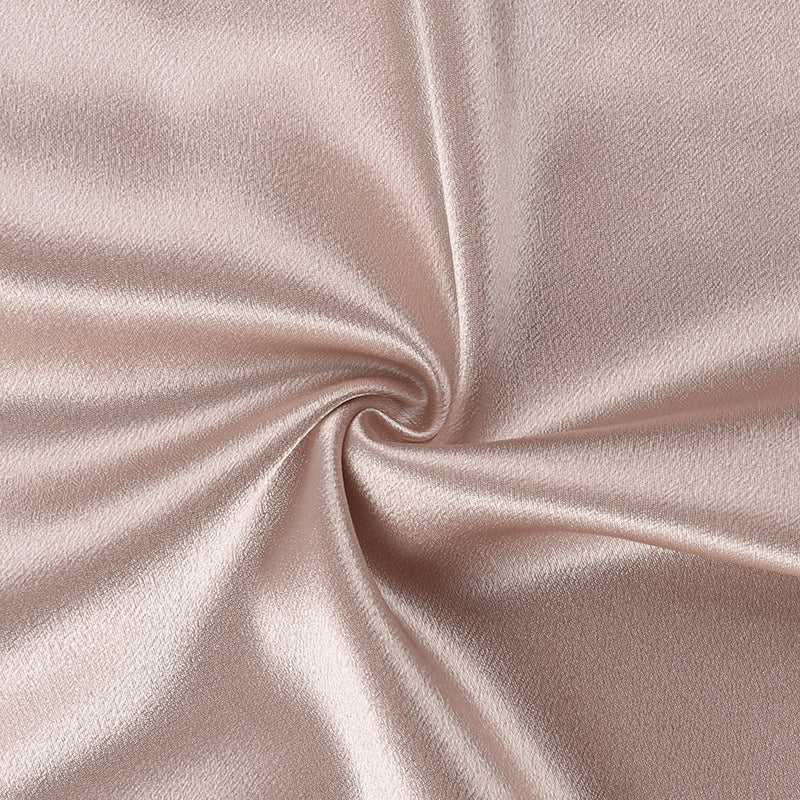 Side slit halter satin dress