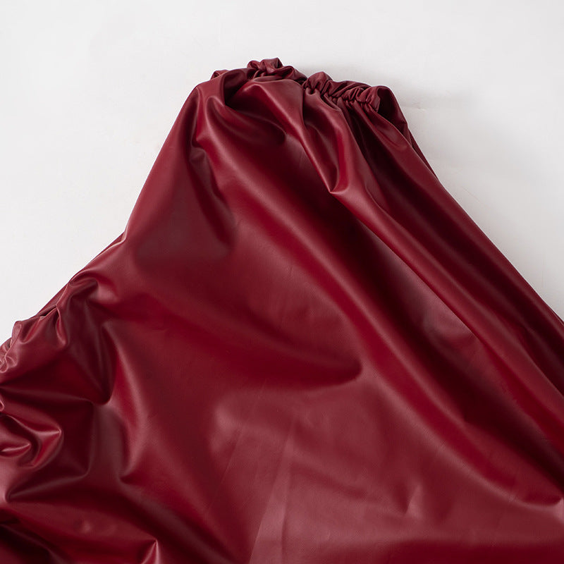 Lola faux leather mini dress