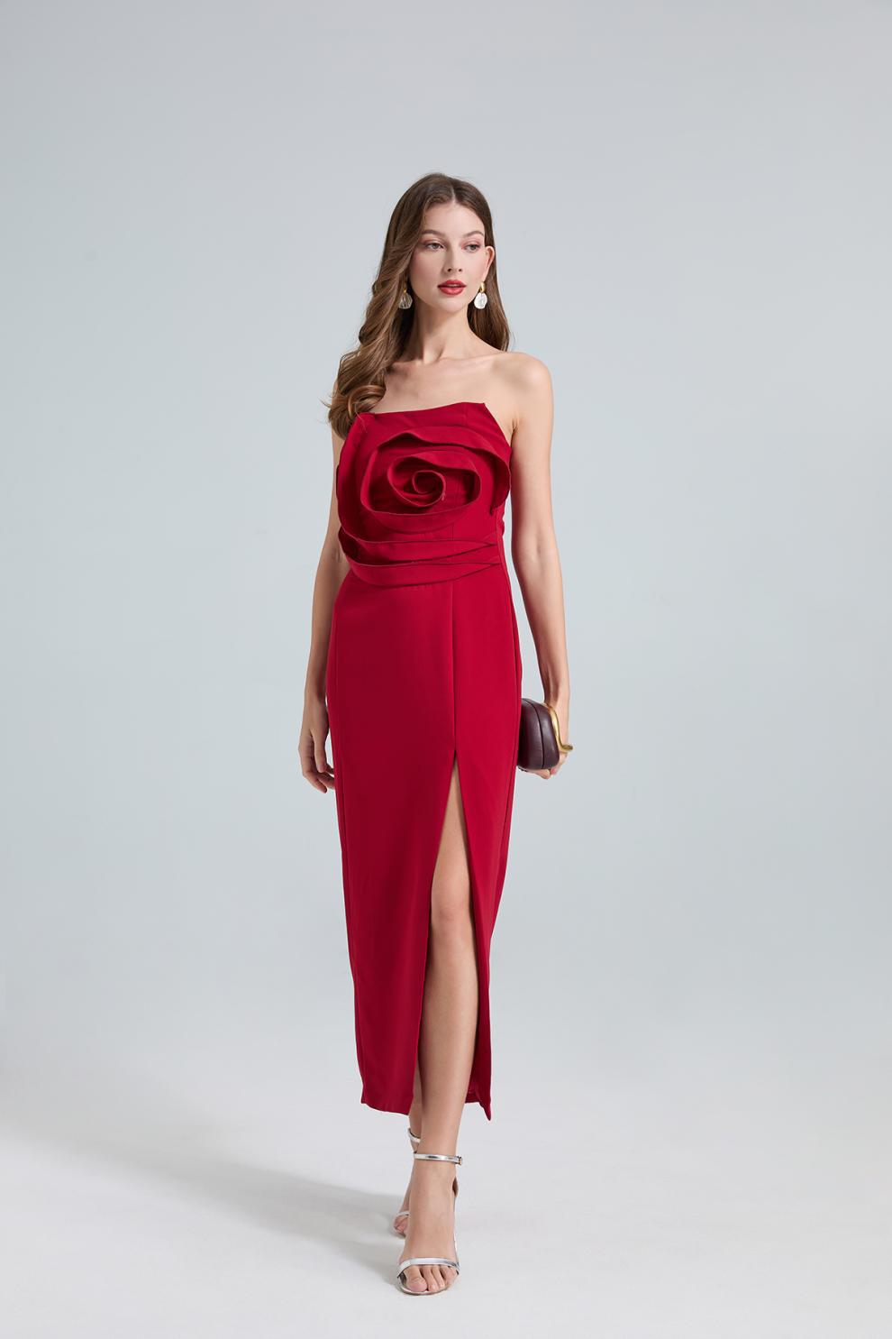 Rosie side slit elegant party dress