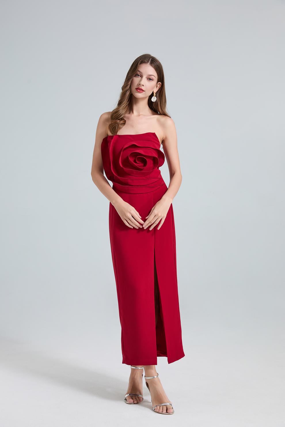 Rosie side slit elegant party dress