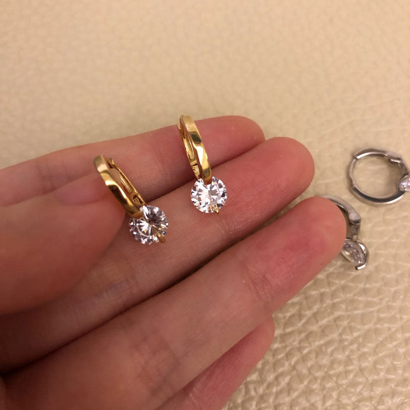 925 Sterling Silver Zircon Earrings