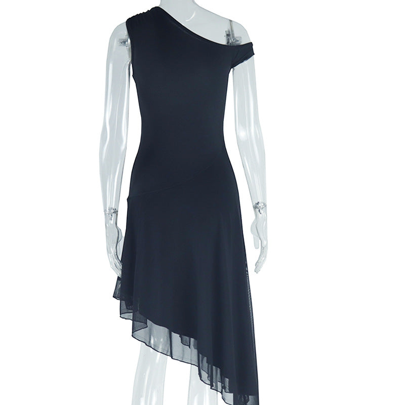 Destiny off shoulder asymmetrical dress
