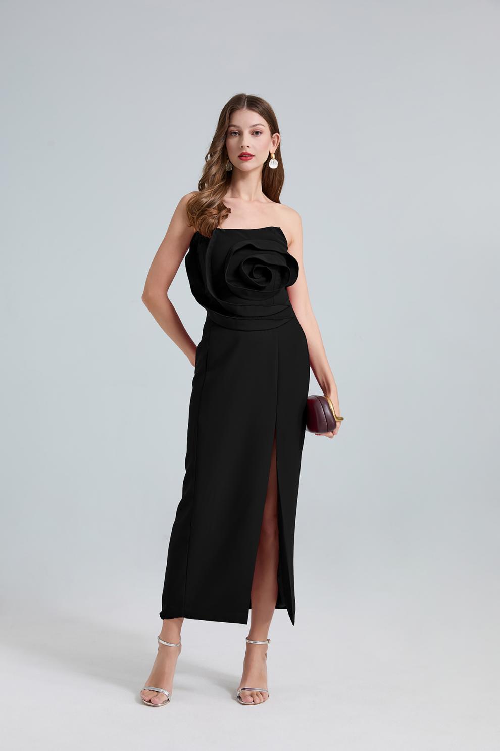 Rosie side slit elegant party dress