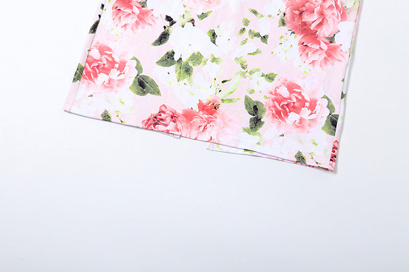 Pastel floral strap maxi dress