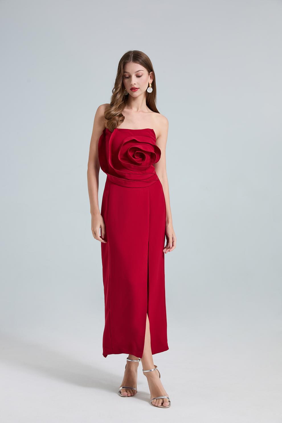 Rosie side slit elegant party dress