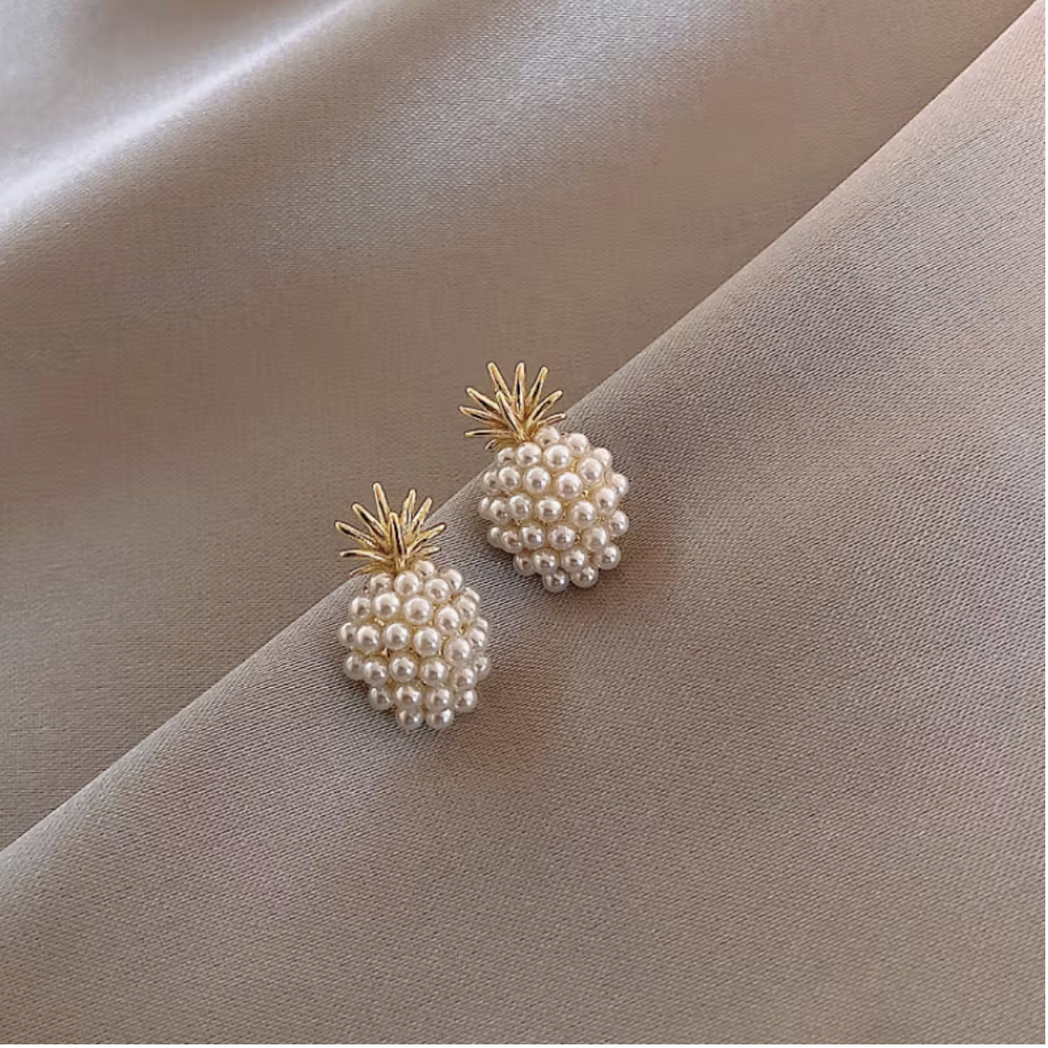 Pearly Pineapple Studs