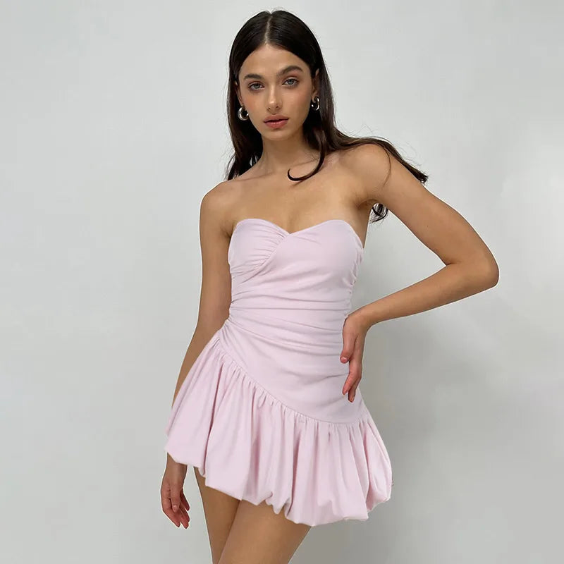 Puffy bottom sweetheart dress