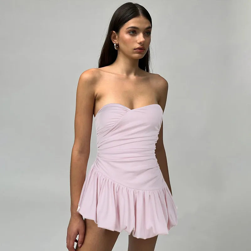 Puffy bottom sweetheart dress