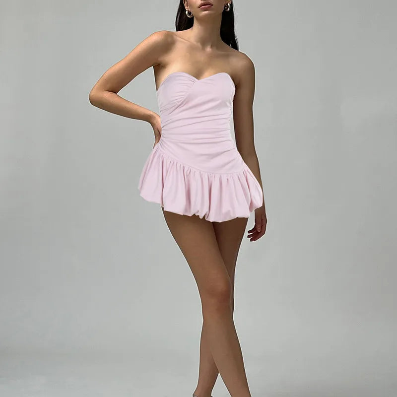 Puffy bottom sweetheart dress