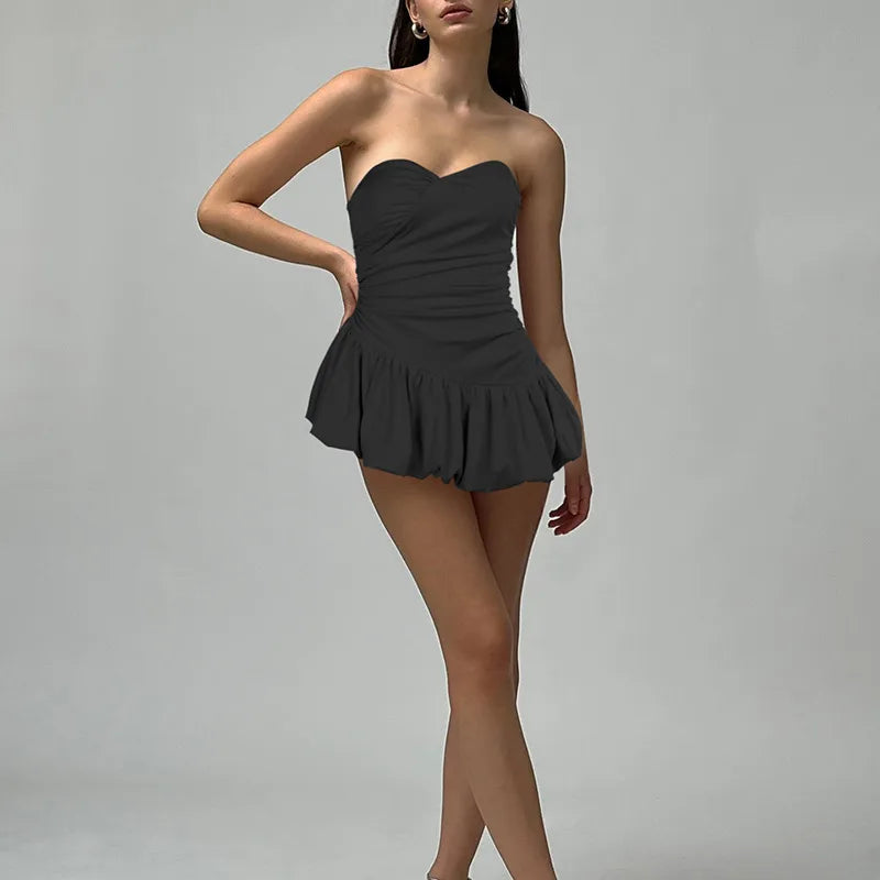 Puffy bottom sweetheart dress