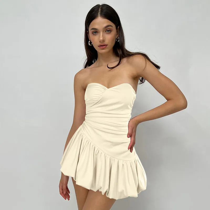 Puffy bottom sweetheart dress