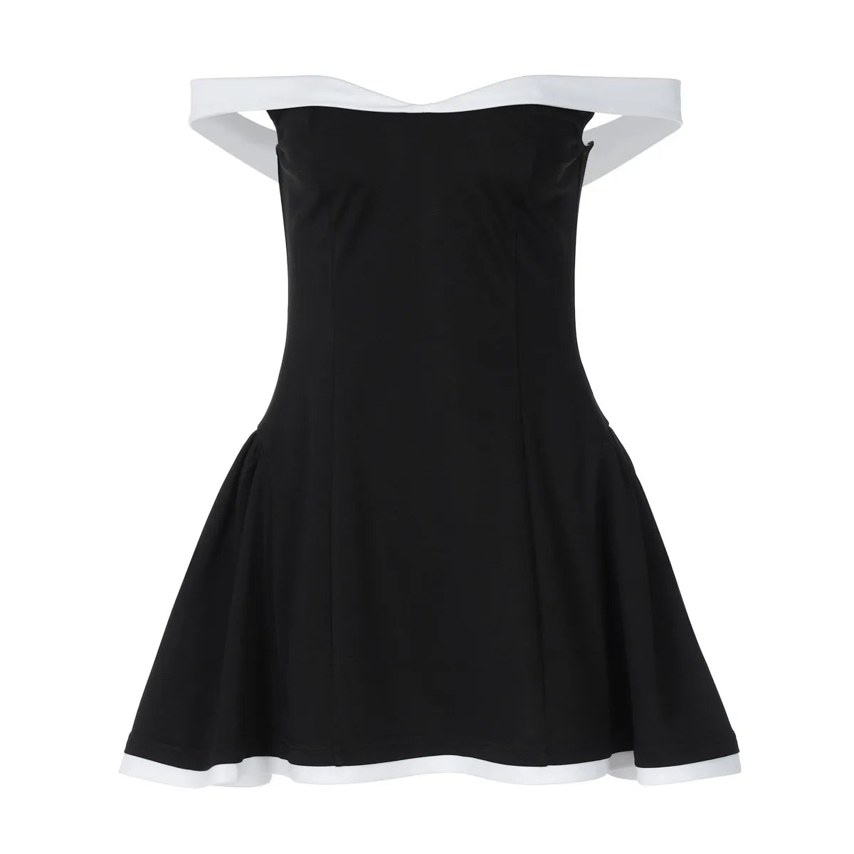 Chantelia Black and white mini classy dress