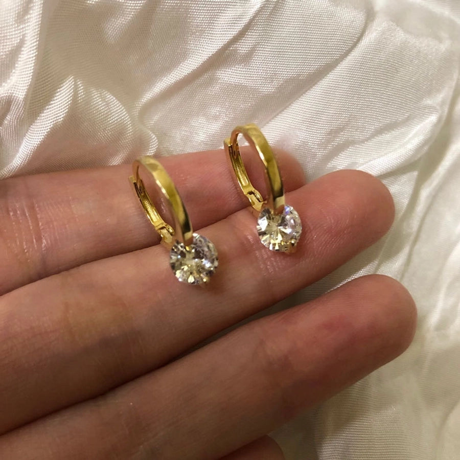 925 Sterling Silver Zircon Earrings