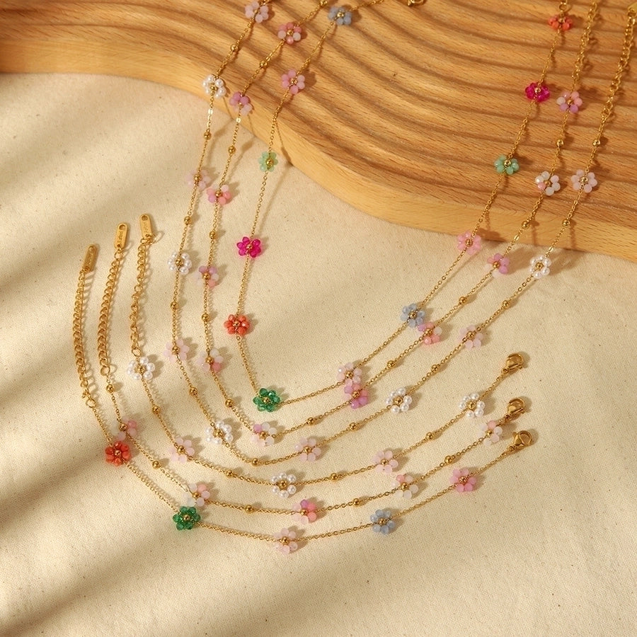 18K Gold Plated Bracelets, Anklet & Necklace