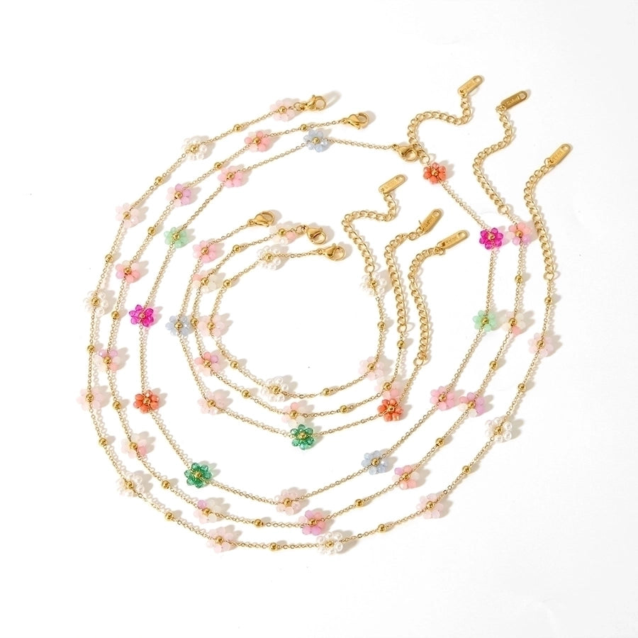 18K Gold Plated Bracelets, Anklet & Necklace