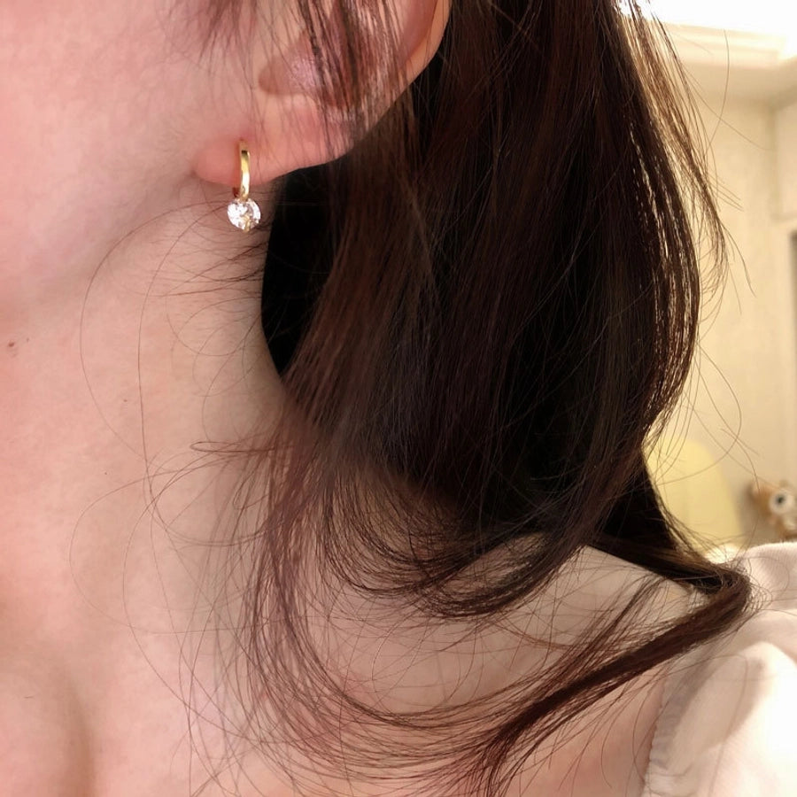 925 Sterling Silver Zircon Earrings