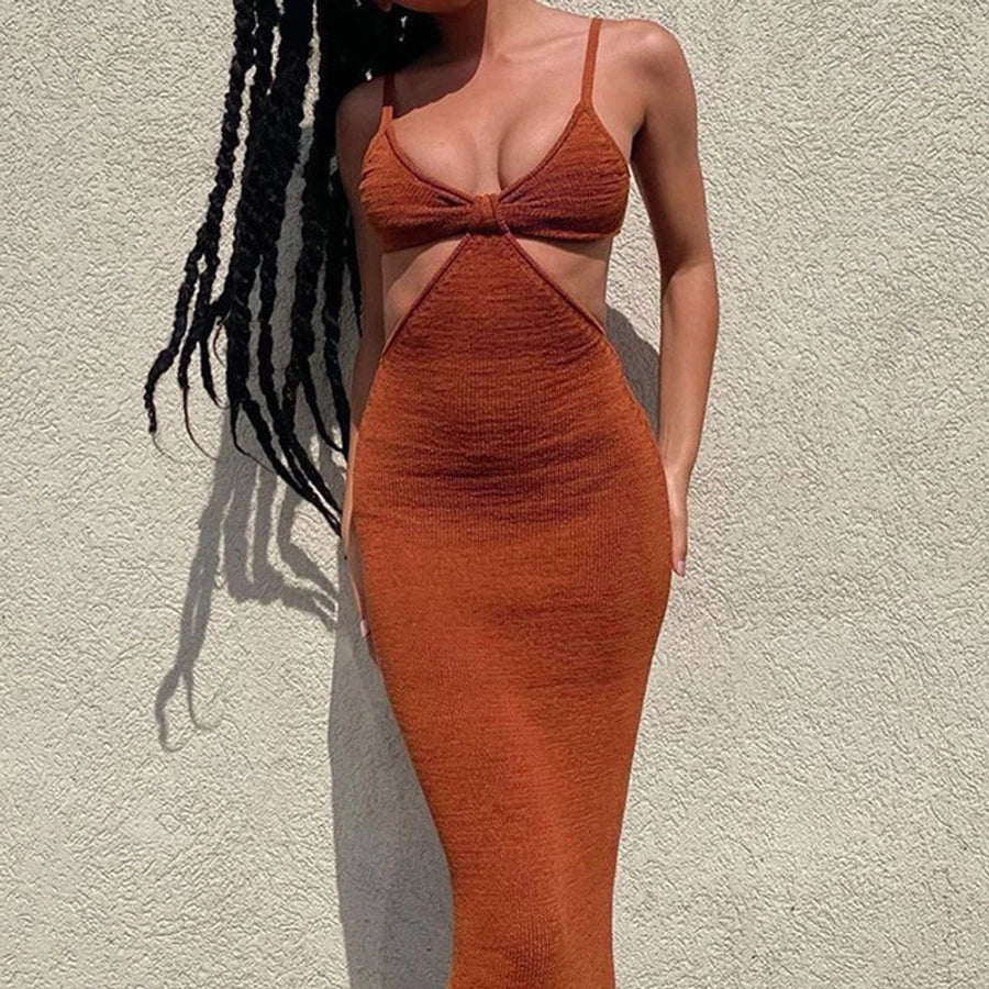 Cross-border bikini blouse cover-up backless beach dress