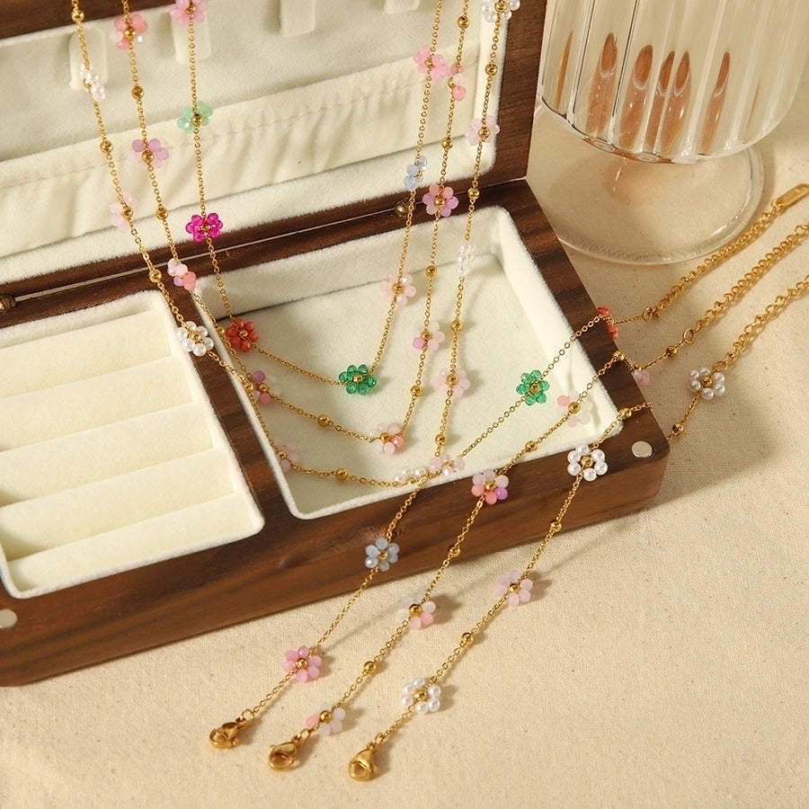 18K Gold Plated Bracelets, Anklet & Necklace