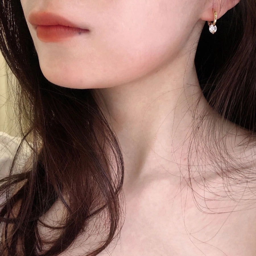 925 Sterling Silver Zircon Earrings