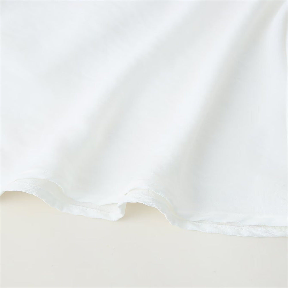 White flower topped maxi dress