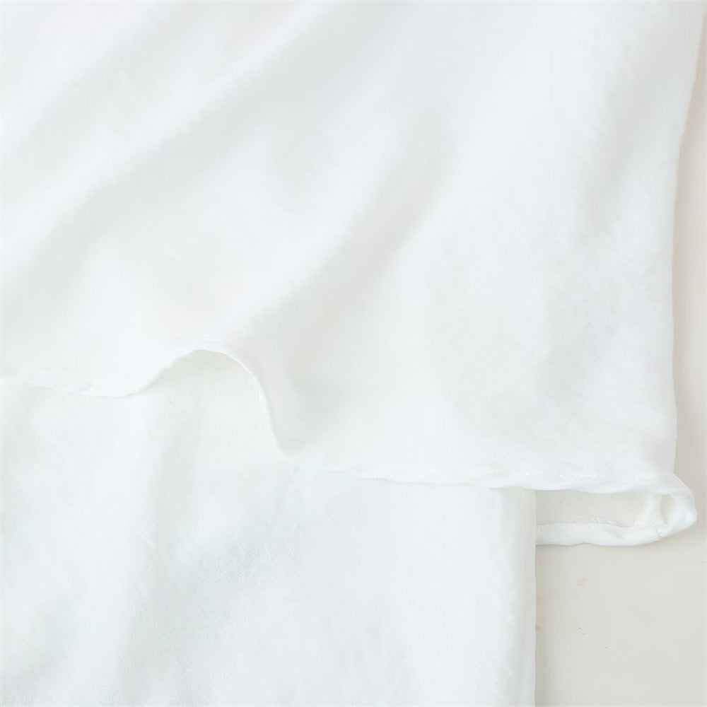 White flower topped maxi dress