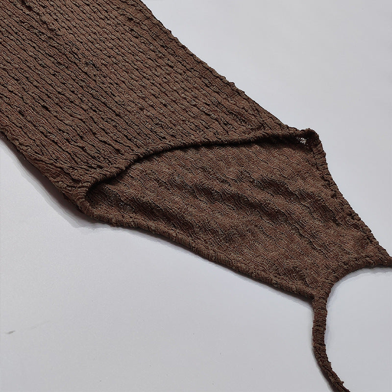 Roxanne Halter brown sundress