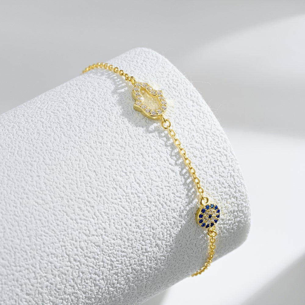 925 Sterling Silver gold plated Bracelet