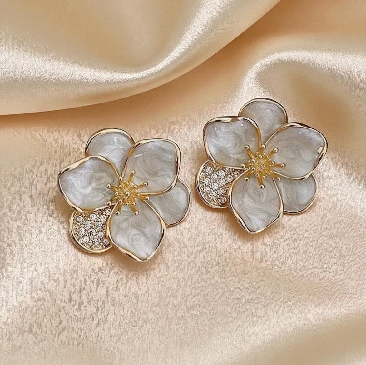 Raina Flower Studs