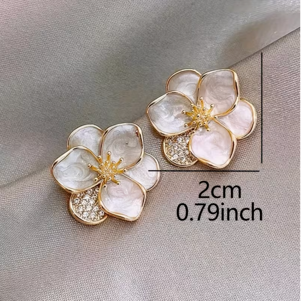 Raina Flower Studs