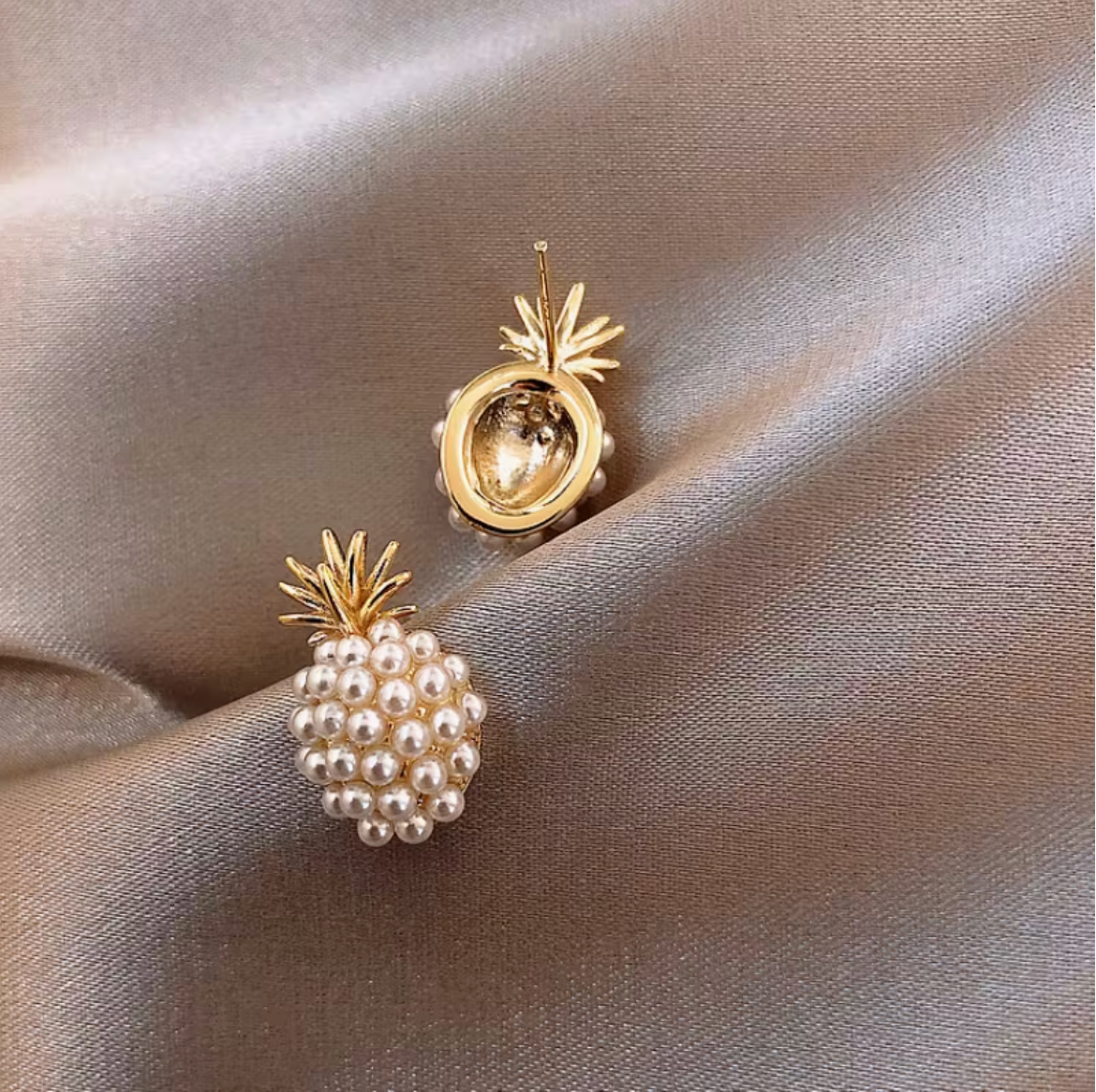 Pearly Pineapple Studs