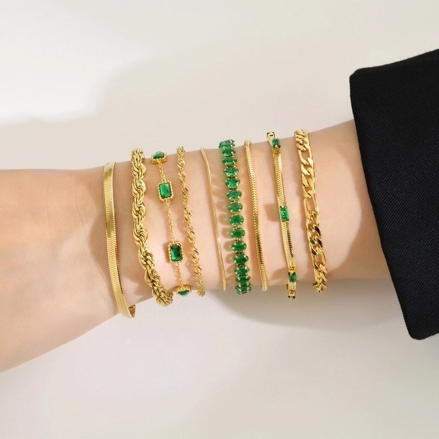 18K Gold Plated Zircon Bracelets