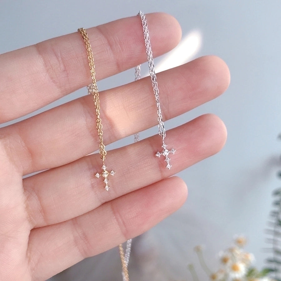 925 Sterling Silver Cross Necklace