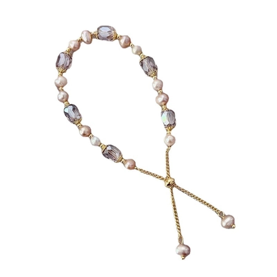 Round pearl beaded bracelet