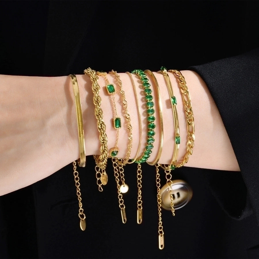 18K Gold Plated Zircon Bracelets