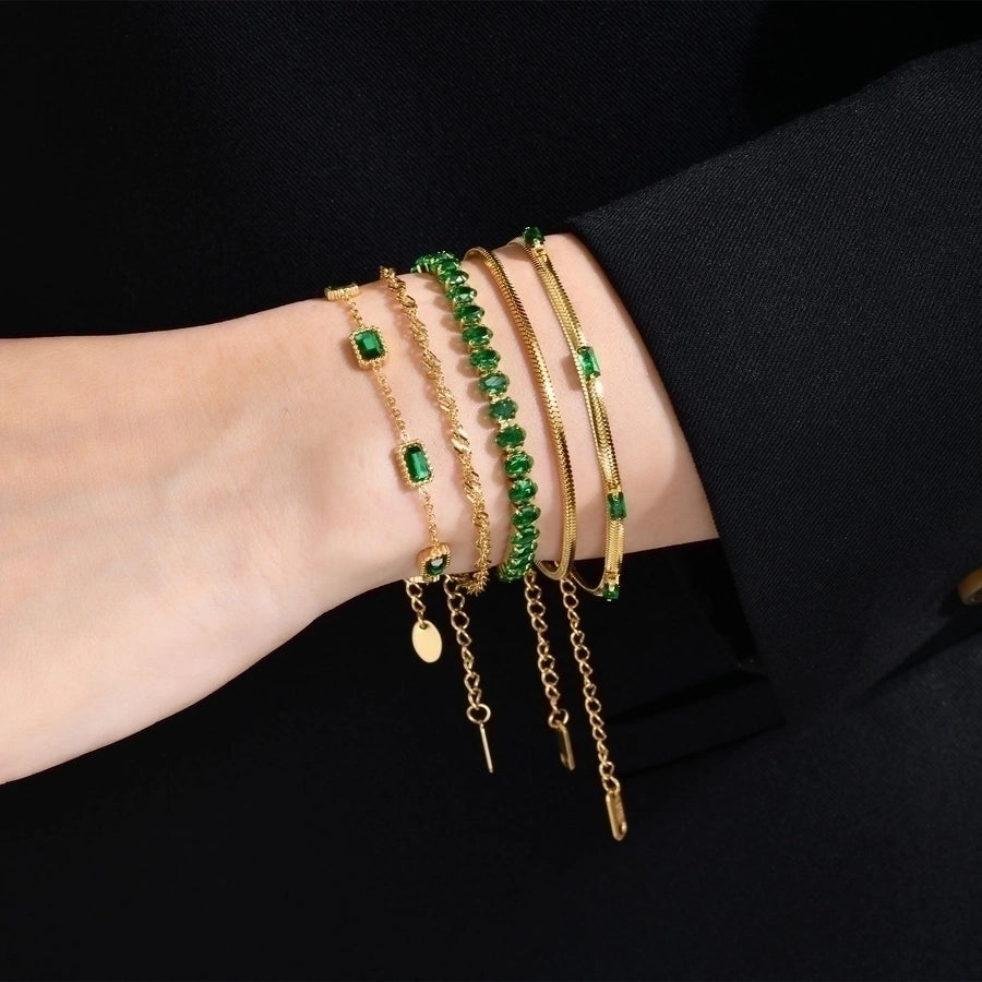 18K Gold Plated Zircon Bracelets