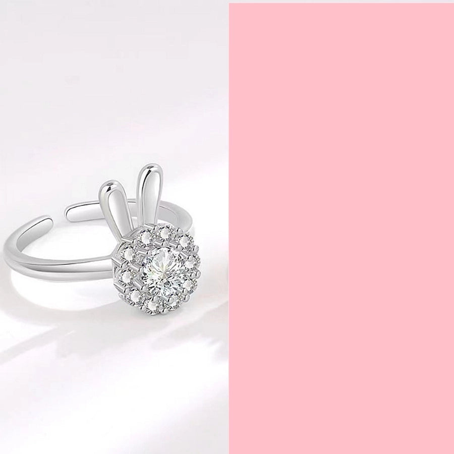 18K Gold Plated Inlay Open Ring