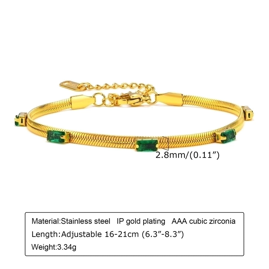 18K Gold Plated Zircon Bracelets