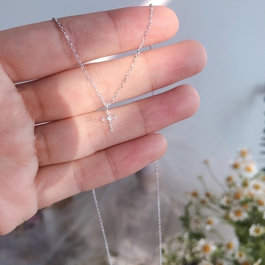 925 Sterling Silver Cross Necklace